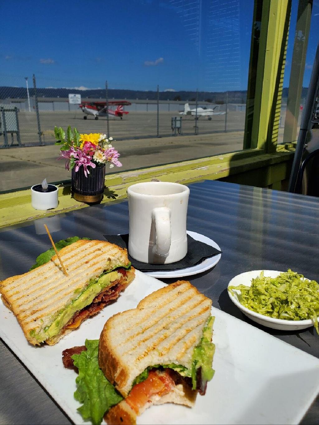 Blt Sandwitch at an Airport Cafe in Watsonville