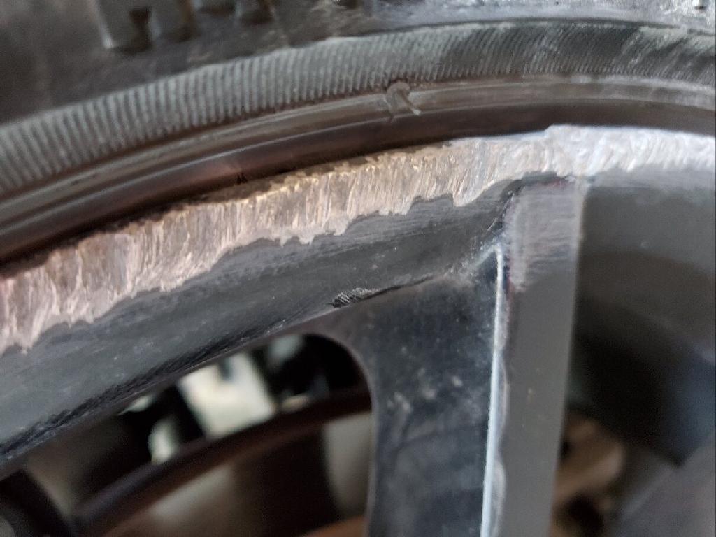 Badly Scraped Auto Rims