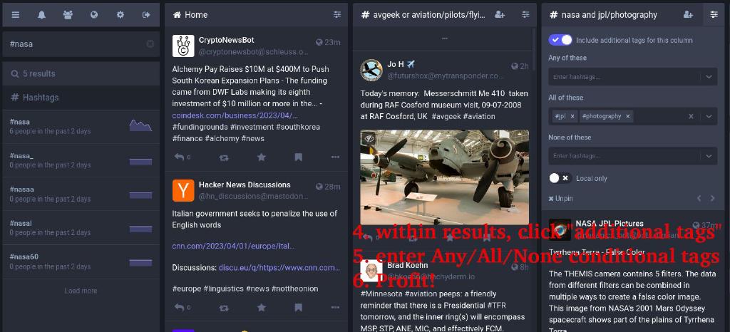 Extend Search With Additional Hashtags