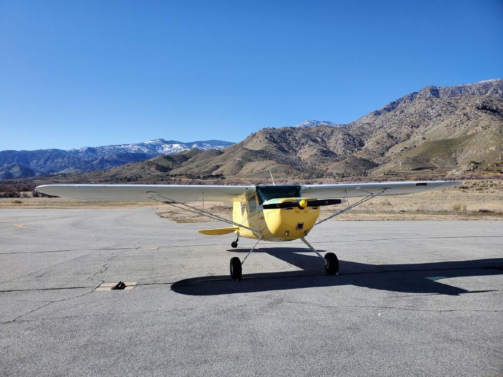 C140 Sitting on the Ramp of Kern Valley