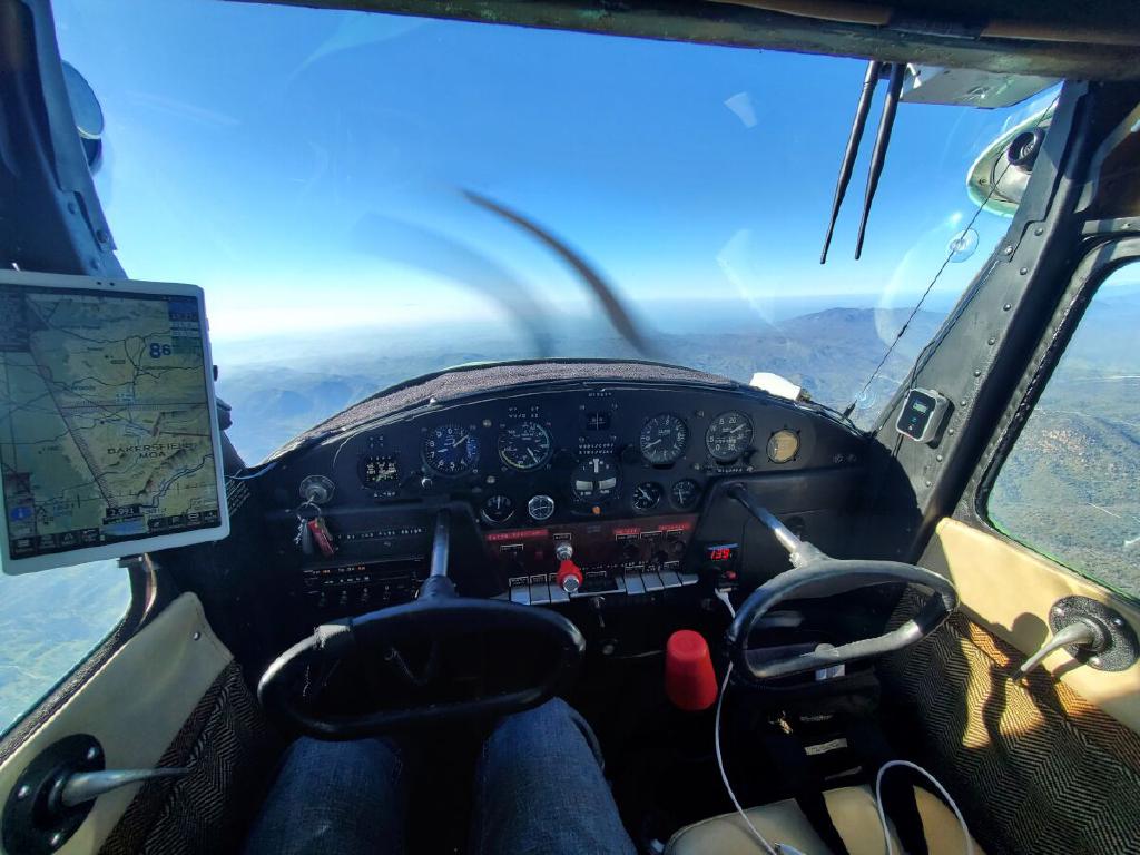 Cessna 140 Office at 7000ft