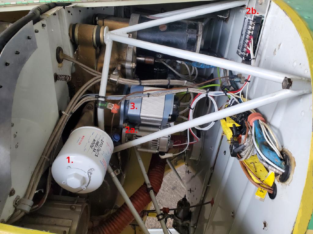 1 Stc Oil Filter 2a Stc Alternator 2b