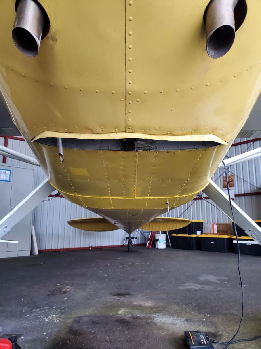C140 Underside With Paint Efforts Showing