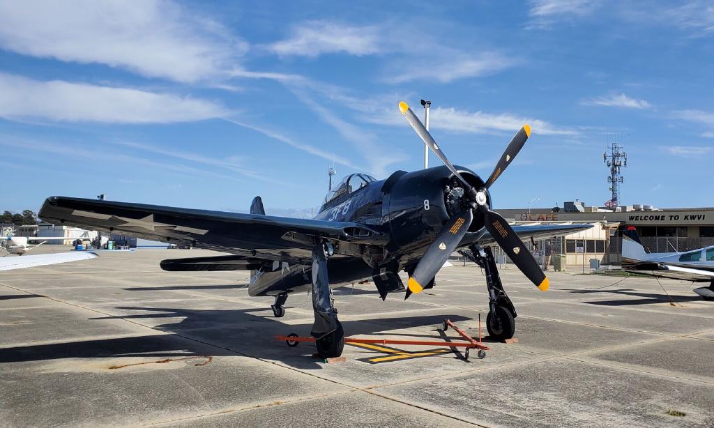 Grumman F8f1 at Watsonville Ca