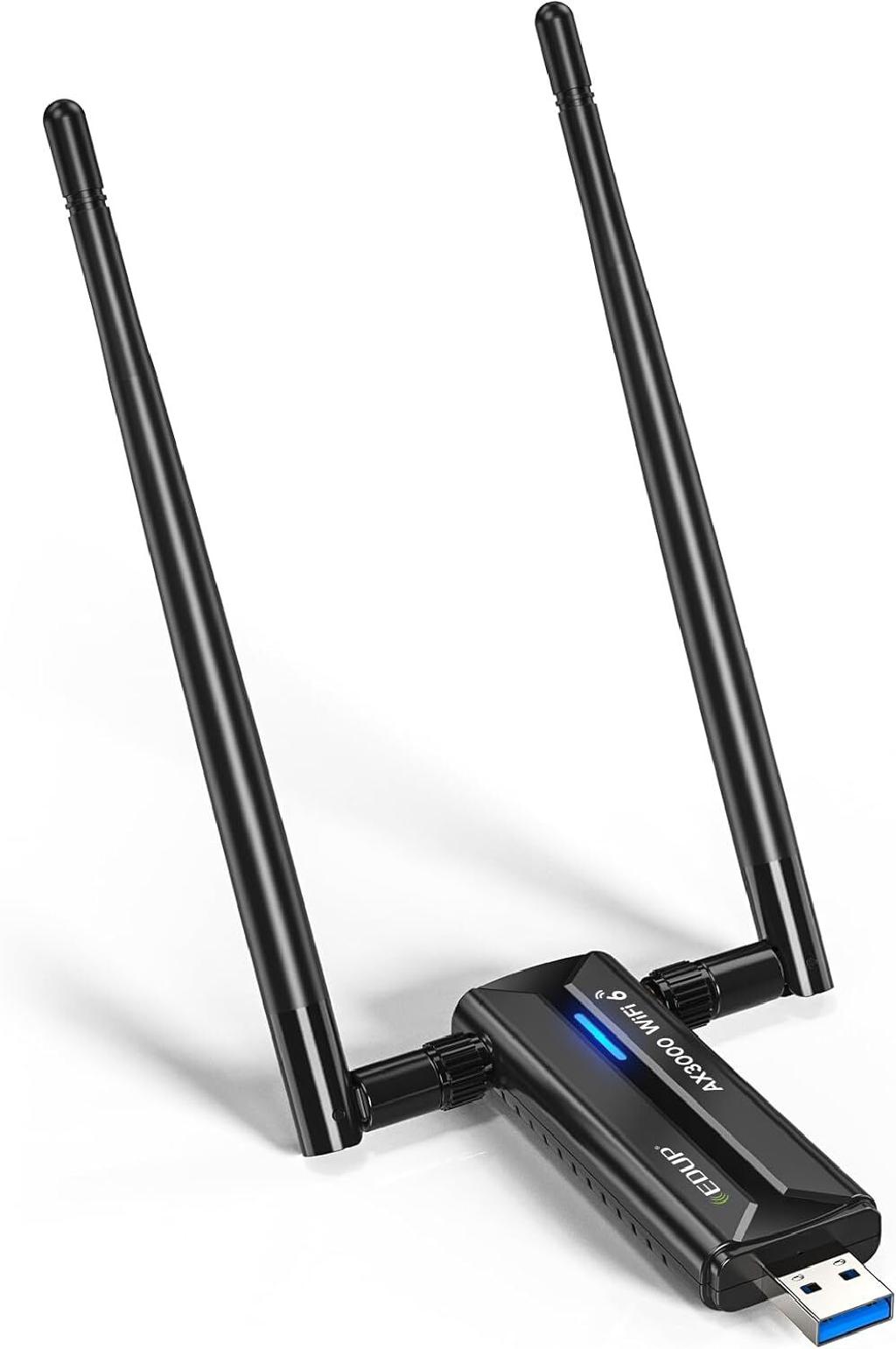 Stock Picture of Wifi6 Usb3 Network Adaptor