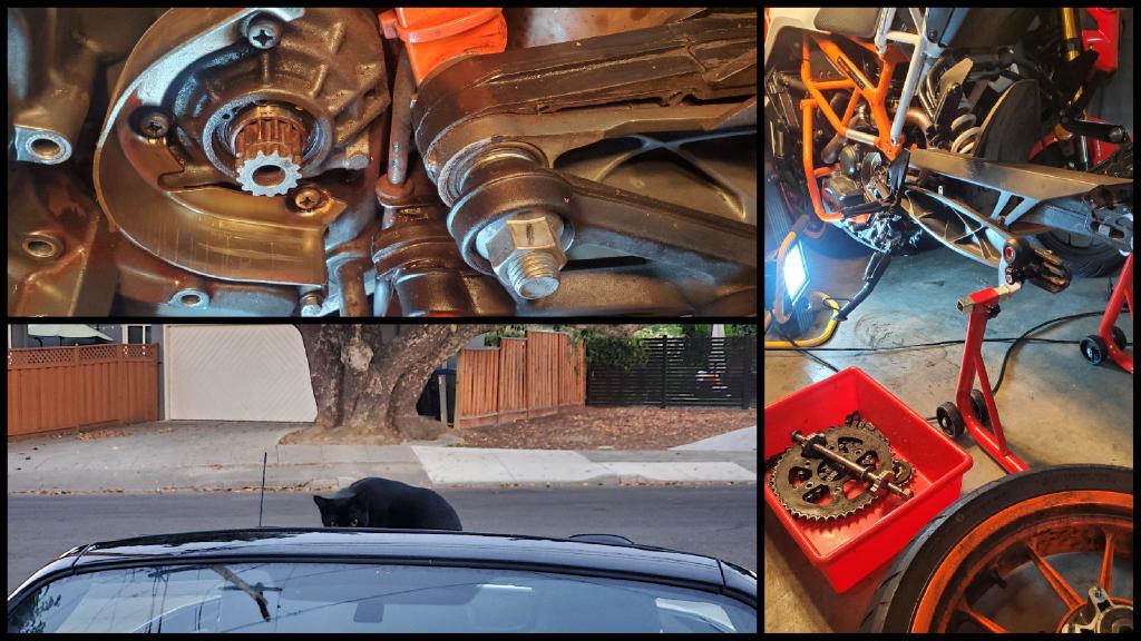 Clockwise From Top Left Cleaned Up Front Sprocket