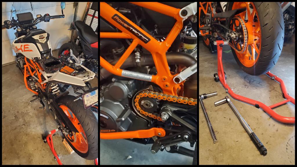 Left to Right Ktm Duke 390 Motorcycle On