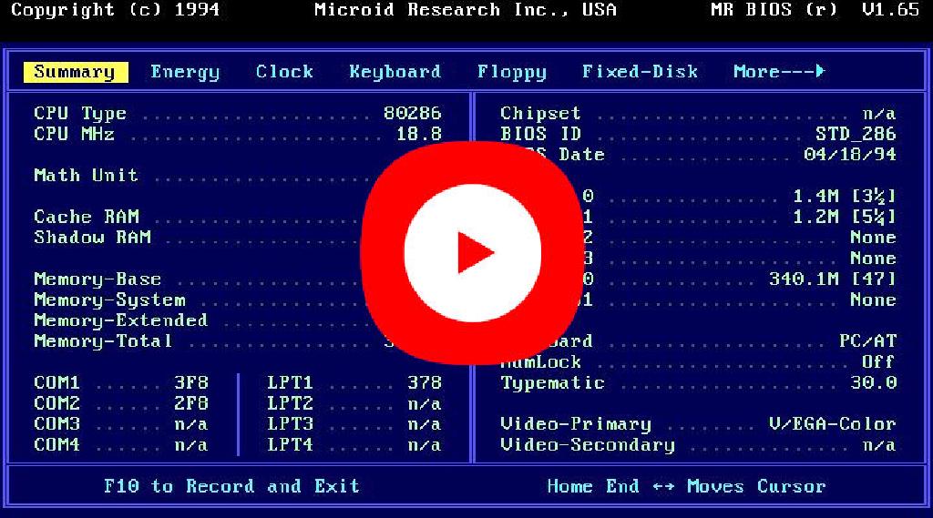 86box of 286 20 With 4mb Ram