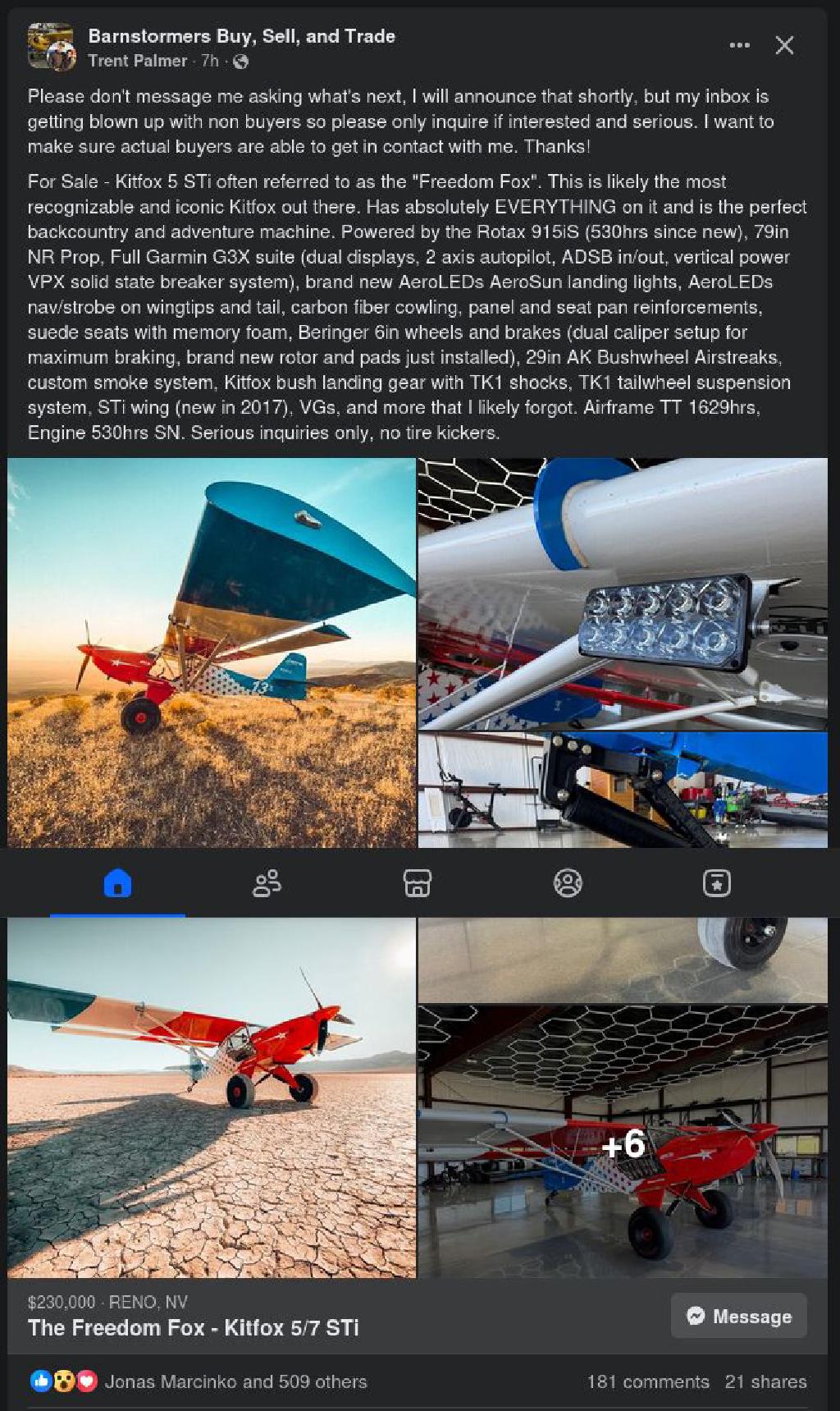 Picture of Trent Palmer Selling His Iconic Freedomfox