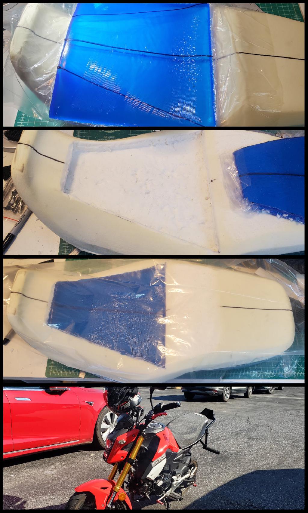 From Top to Bottom Grom Seat With Centerline