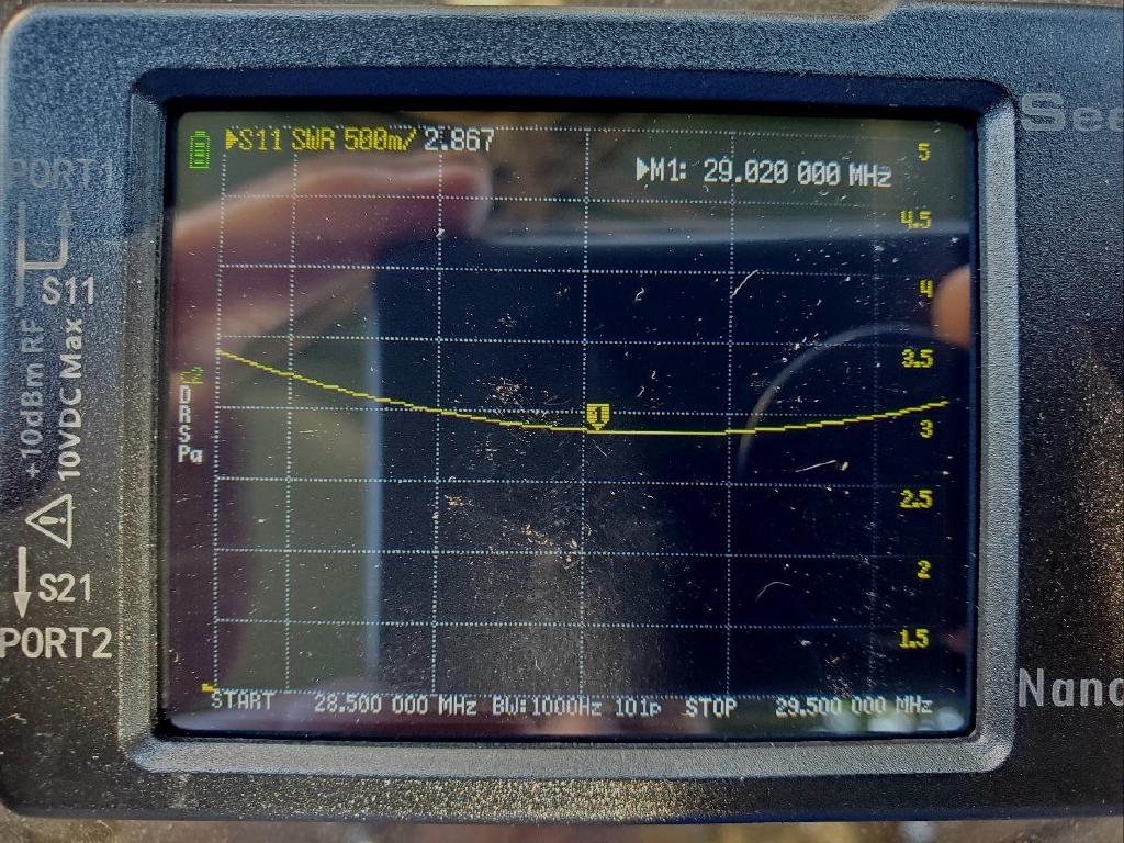 10m Cw Performance of This 40m Efhw Is