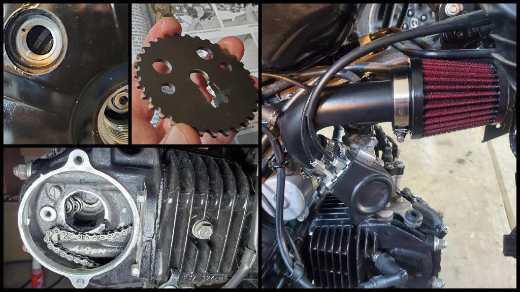 Clockwise From Top Left Timing Mark on Alternator