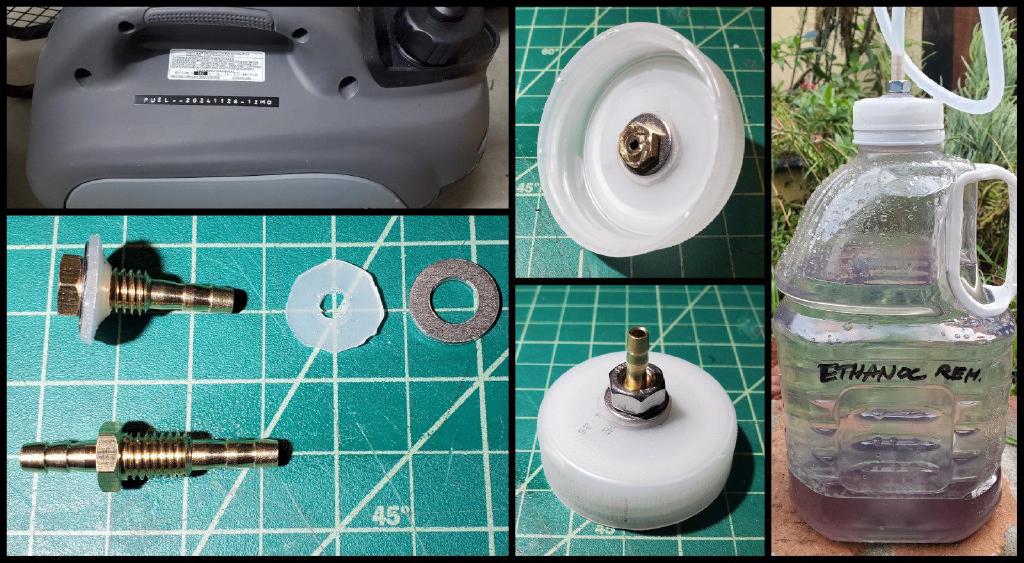 Clockwise From Top Left Generator Marked With Ethanol