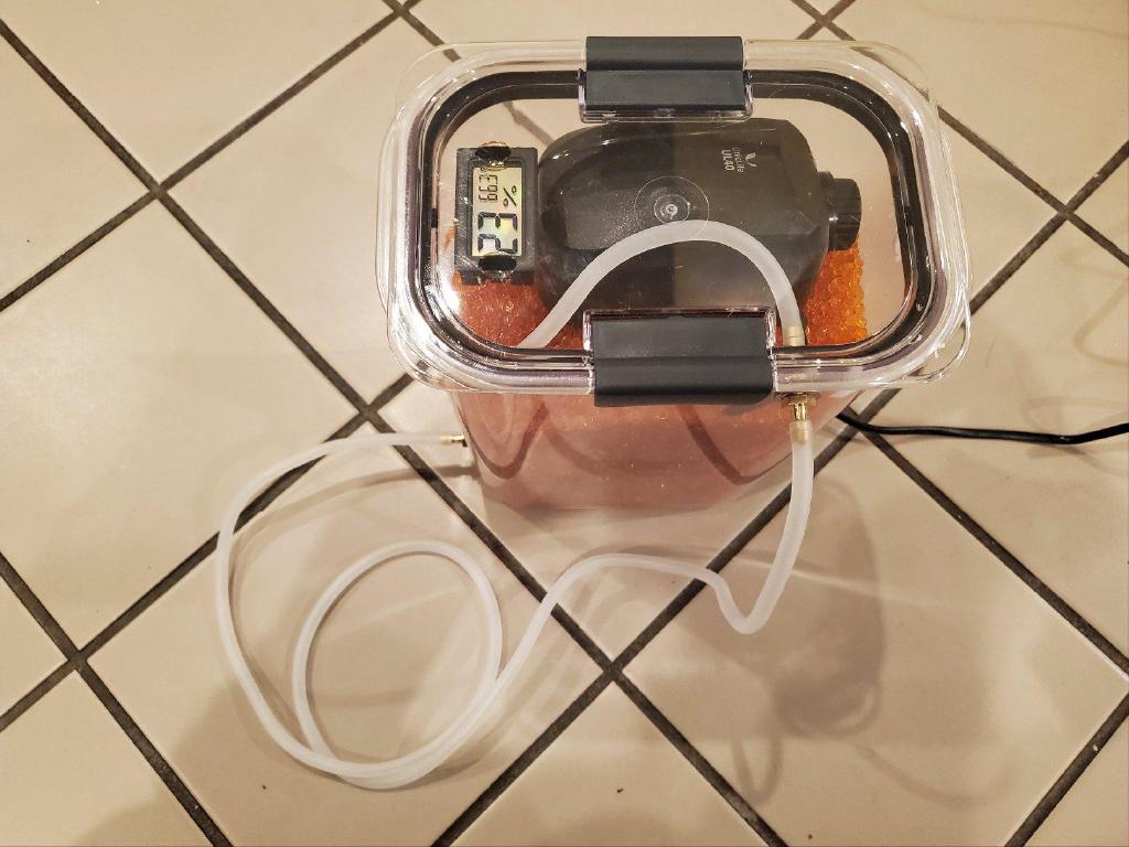 Air Tight Storage Box 6lb Dessicant Humidity Sensor