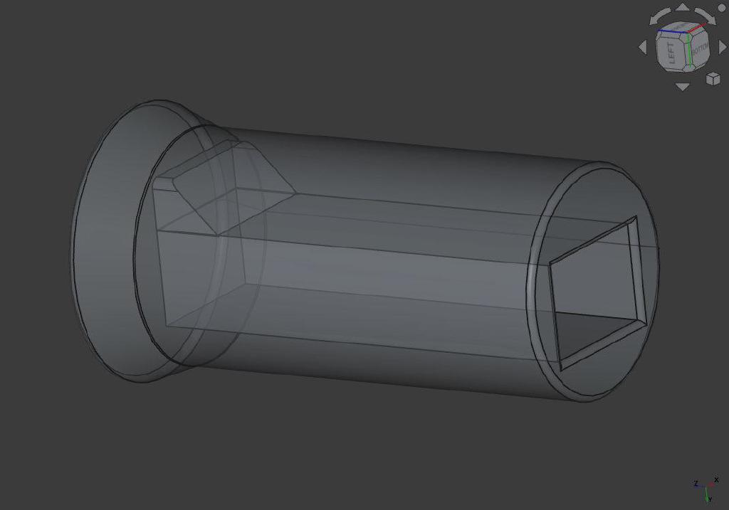 Freecad View of Flsun Sr Spool Holder Roller