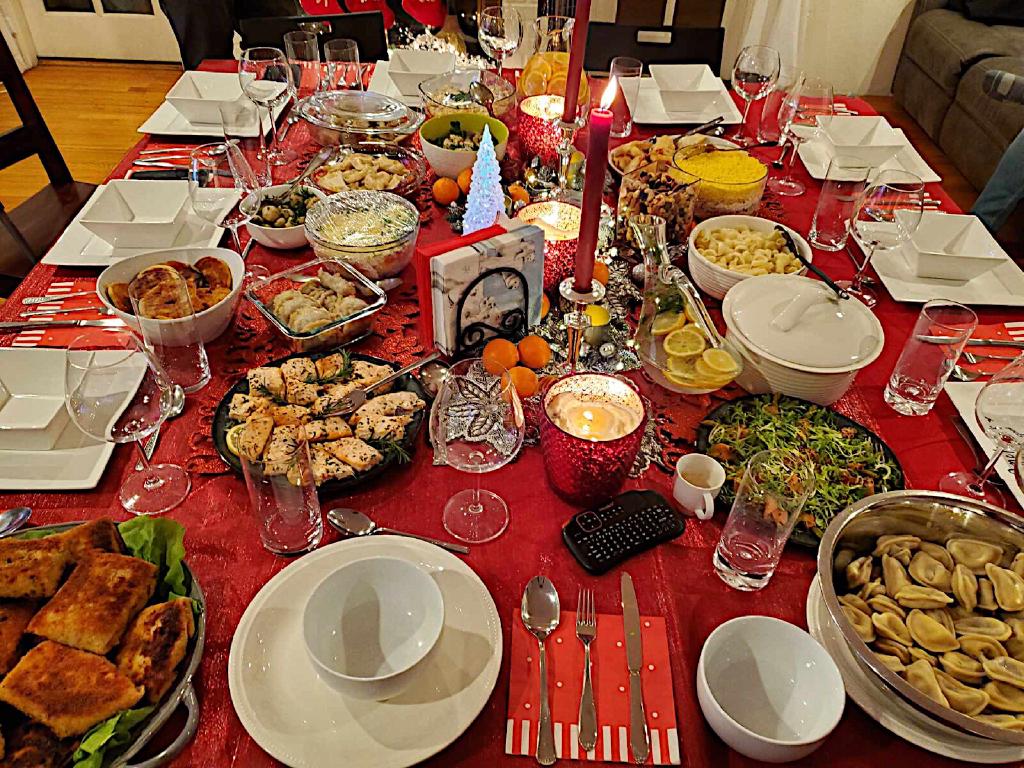 Picture of Christmas Eve Table With Traditional Polish