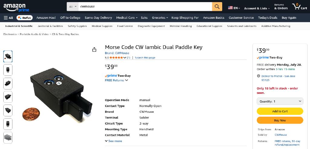 Cwmouse Available on Amazon Prime