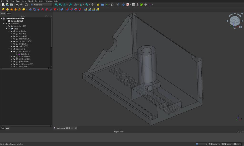 New Ucwmouse Half Case Model