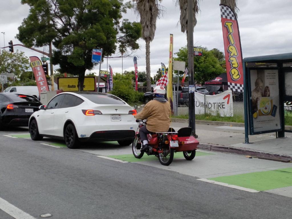 Old Honda Mini Bike With a Sidecar