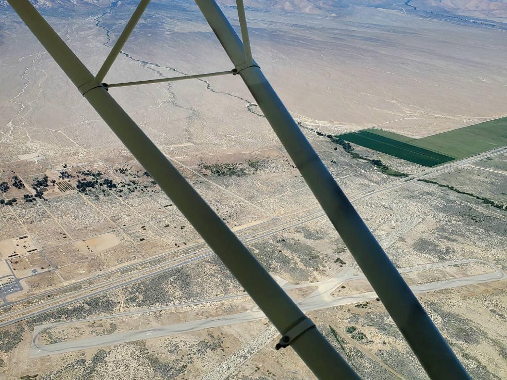 Over Old Manzanar Airfield