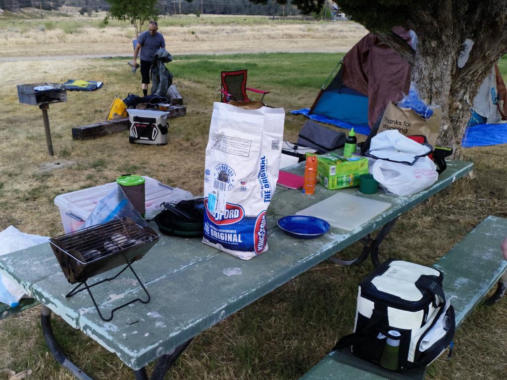 Grilling Away