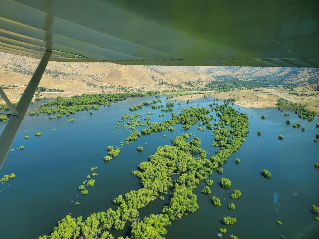 Kern Valley Airport Surrounded by Kern River
