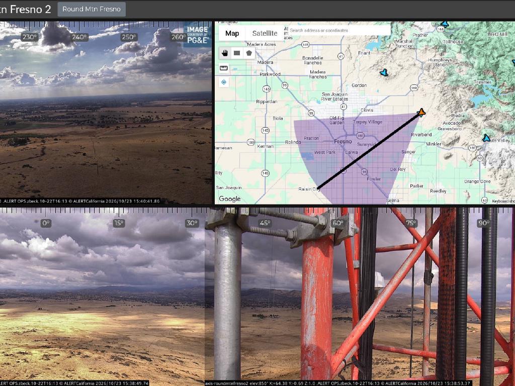 Camera Abeam Fresno With Storm Clouds