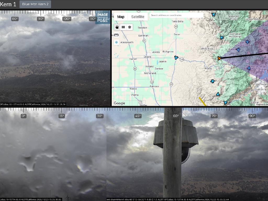 Camera Abeam Delano Showing Sierras